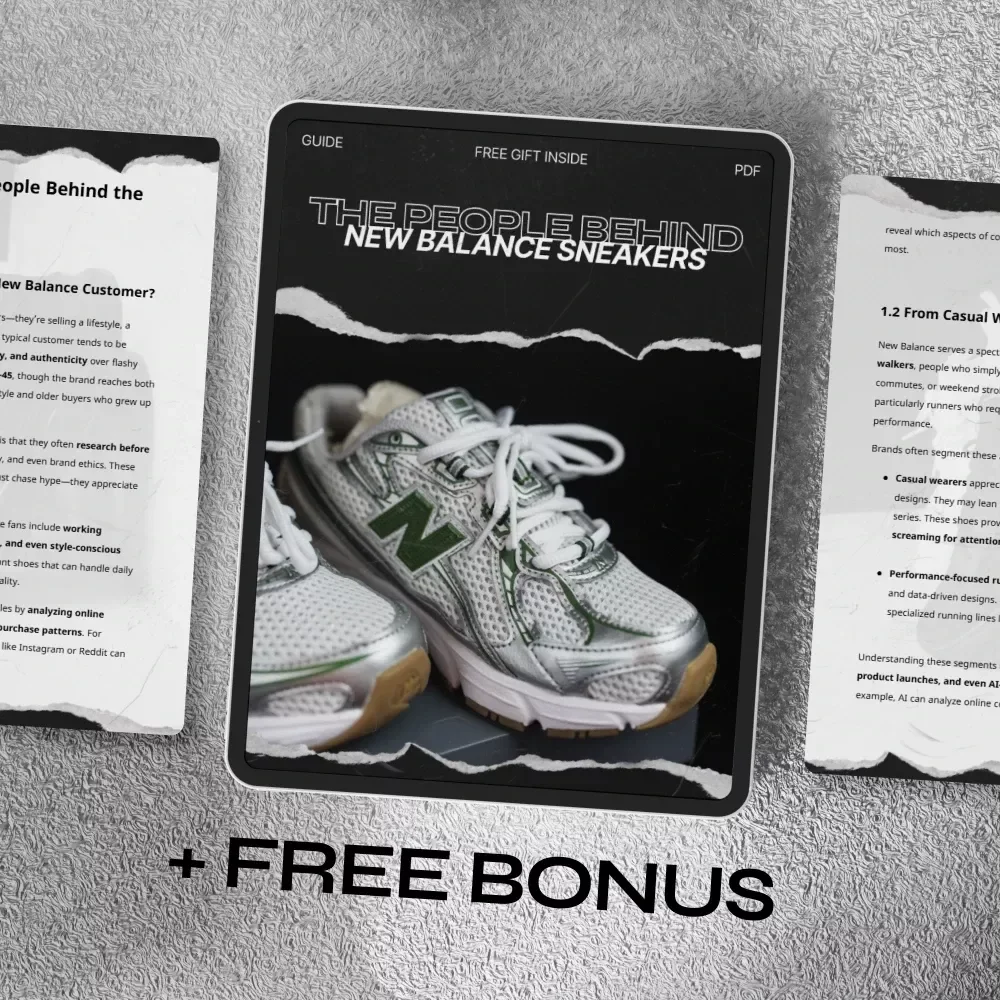 The People Behind New Balance Sneakers – In-Depth Guide to the new balance main audience, Customer Insights, Buyer Behavior & AI Marketing Strategy
