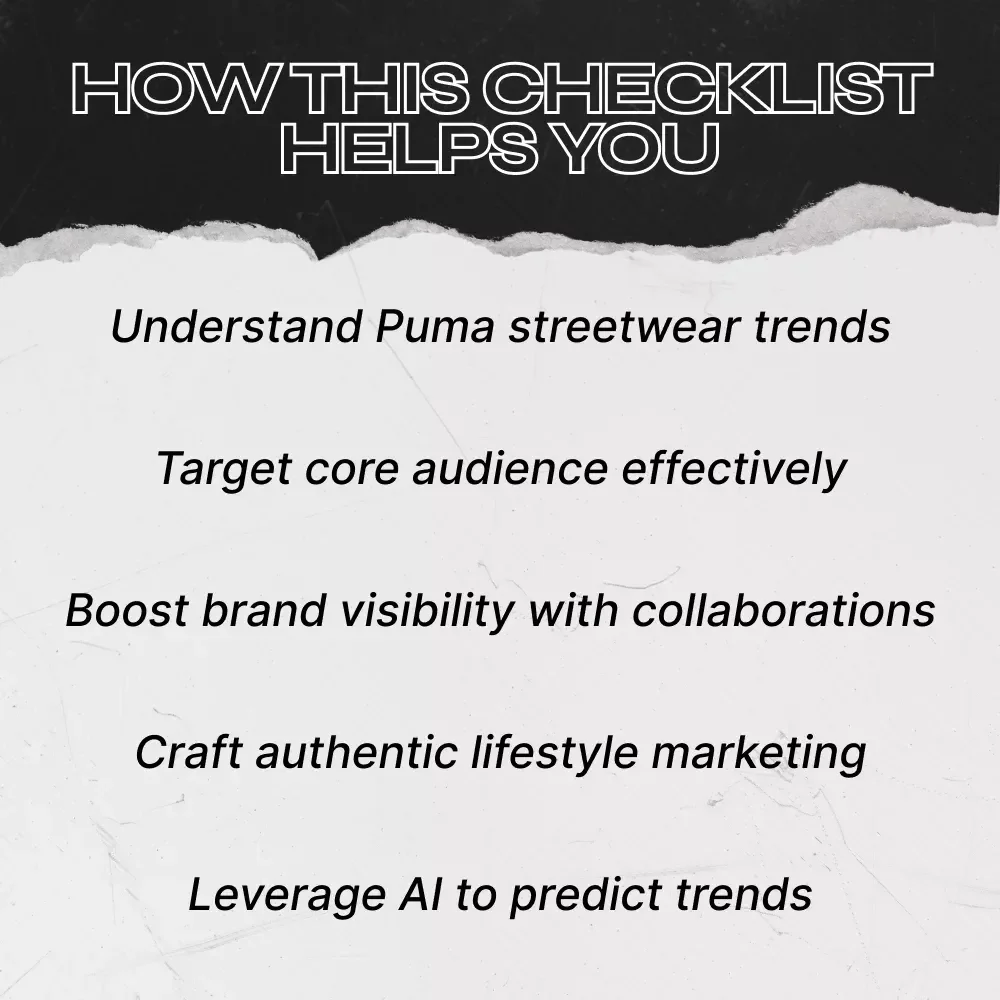 Puma Streetwear Influence Checklist – Digital Download for Trendsetters & Sneakerheads