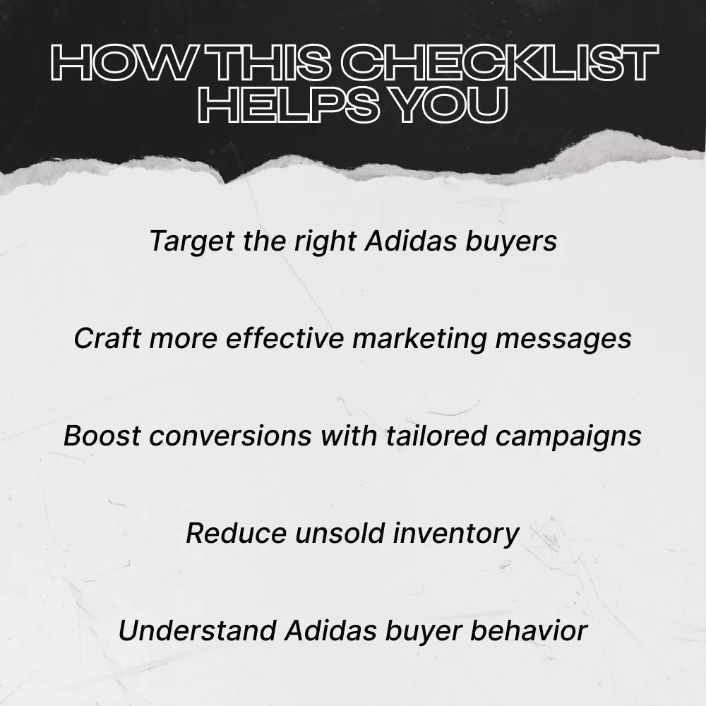 Adidas Main Buyer Types Checklist - Your Guide to Targeting the Right Customers