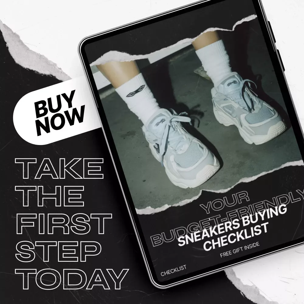 Your Budget-Friendly Sneakers Buying Checklist – Printable Guide with Tips for Buying Sneakers on a Budget, Smart Sneaker Shopping Planner & Savings Tracker