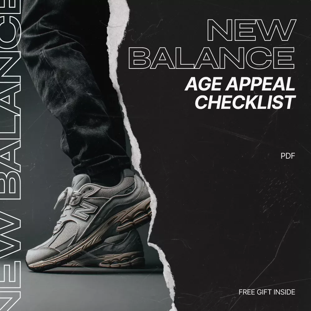 The New Balance Age Appeal Checklist | New Balance Age Group Appeal Guide for Footwear Brands, Sneaker Sellers & Lifestyle Store Owners | Digital Download Checklist