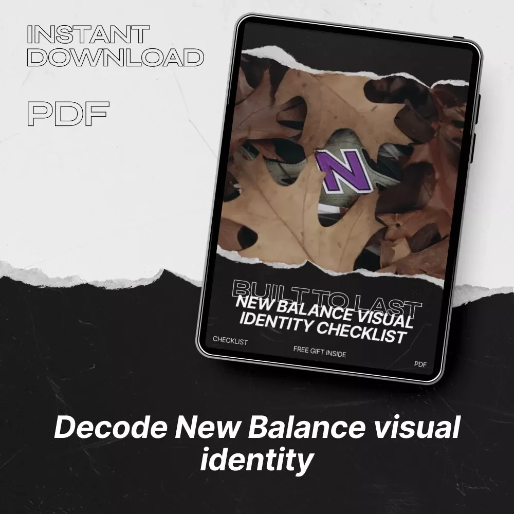 New Balance Visual Identity Checklist | new balance visual identity Digital Download for Brand Analysis, Footwear Research & Ecommerce Strategy