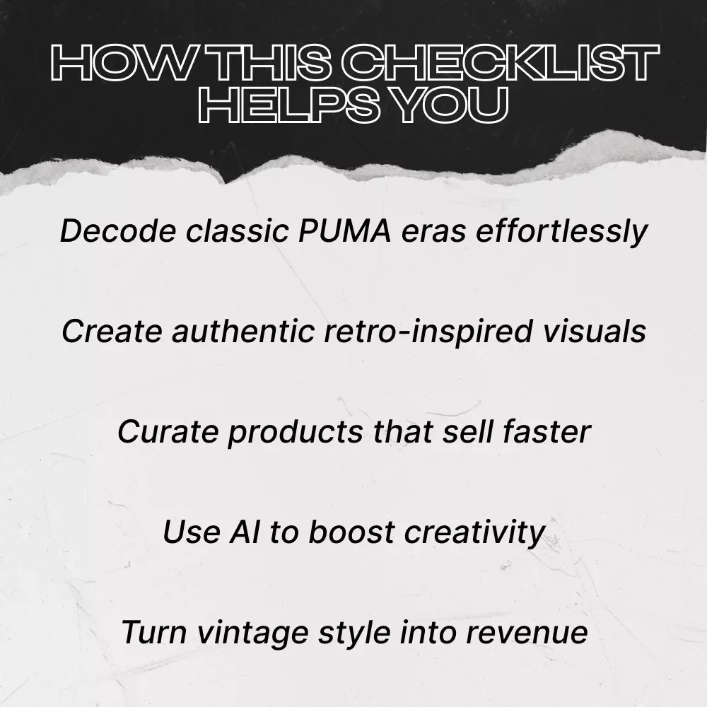 PUMA Vintage Influence Playbook – Retro Style Checklist & Design Guide for PUMA Vintage Influence