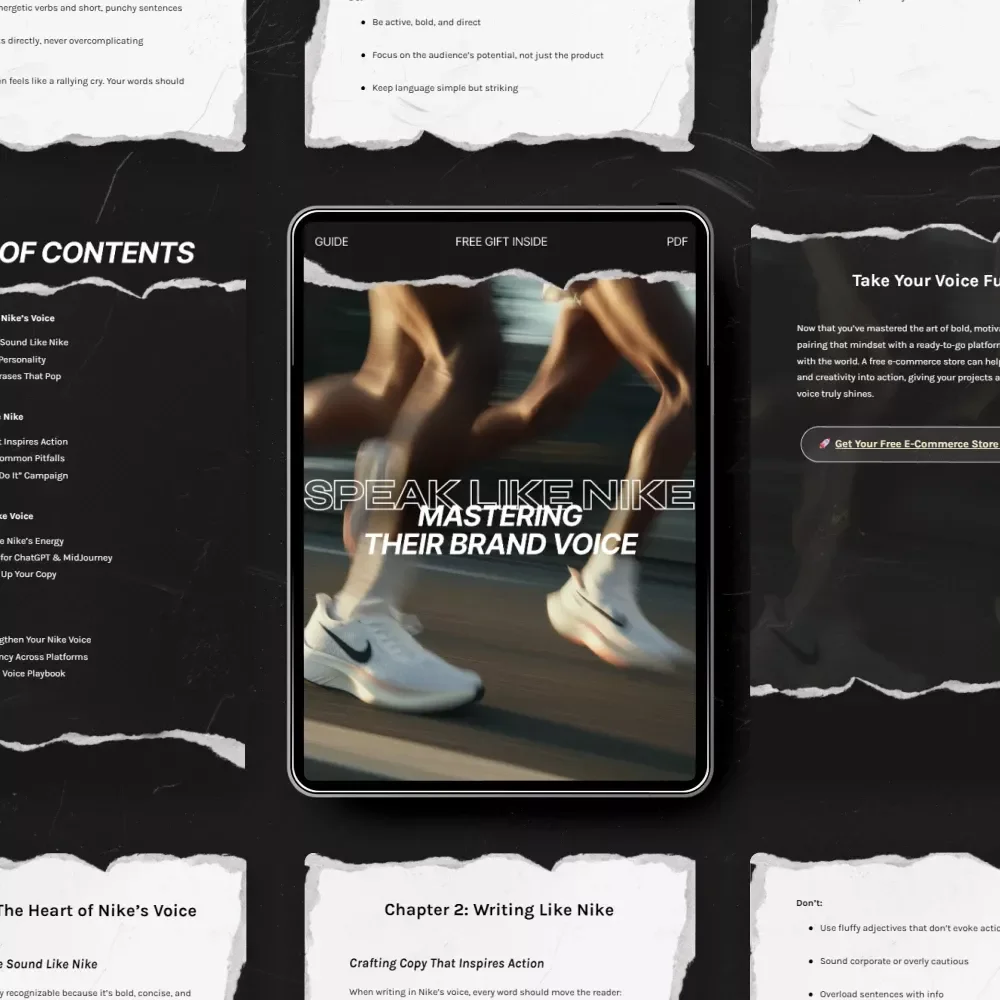 Speak Like Nike: Mastering Their Brand Voice - Digital Guide for Copywriters & Marketers