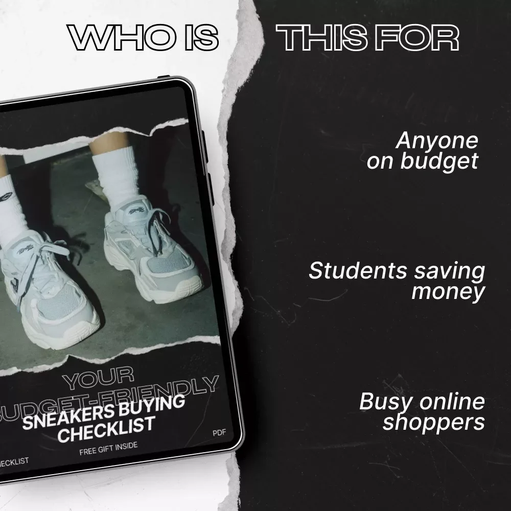 Your Budget-Friendly Sneakers Buying Checklist – Printable Guide with Tips for Buying Sneakers on a Budget, Smart Sneaker Shopping Planner & Savings Tracker