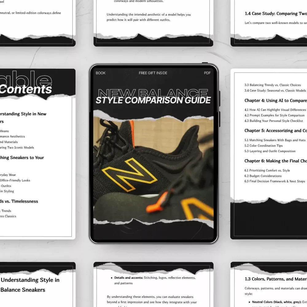 New Balance Style Comparison Guide: The Ultimate eBook for Sneaker Enthusiasts