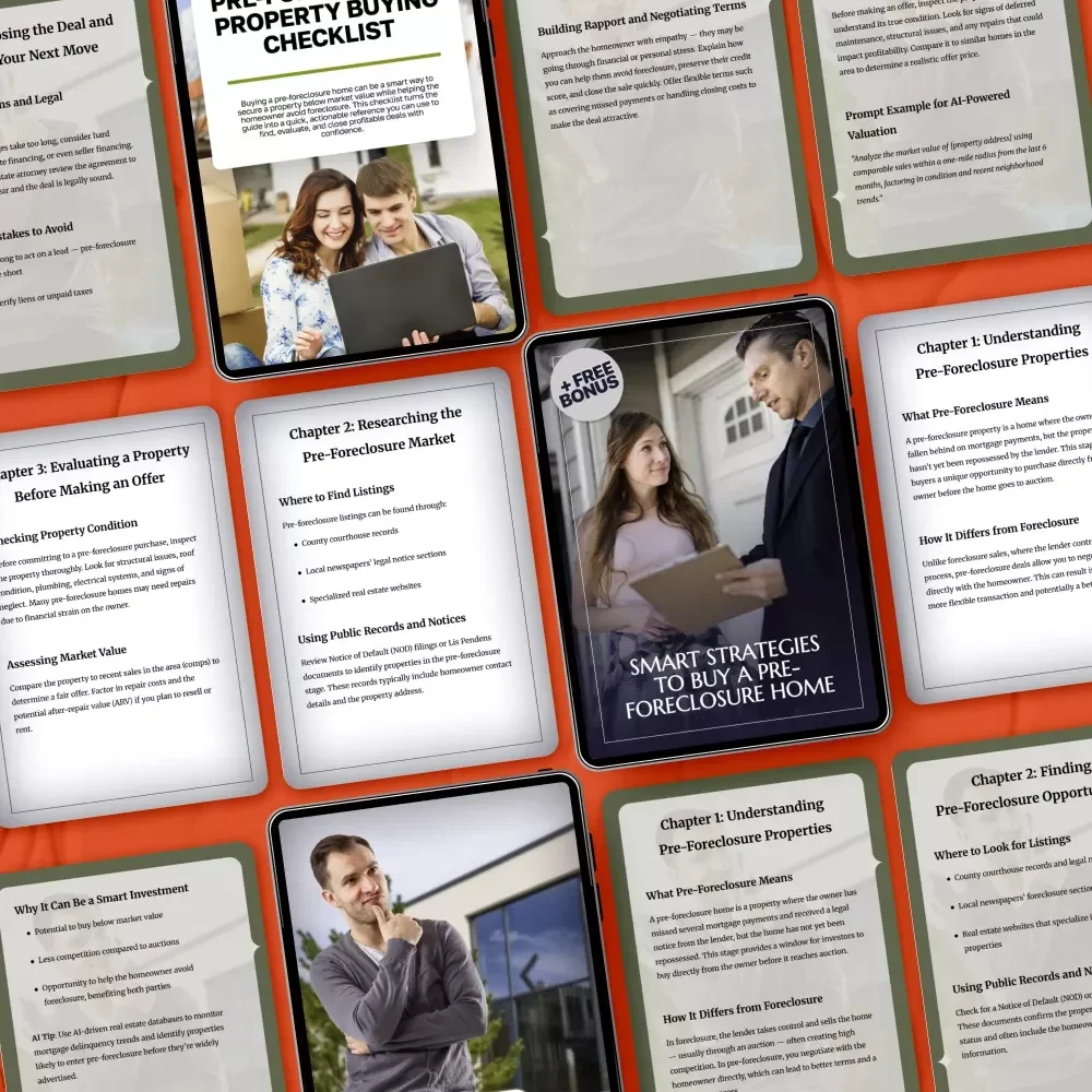 Pre Foreclosure Negotiation Roadmap Bundle | How to Purchase a Pre Foreclosure Home Guide