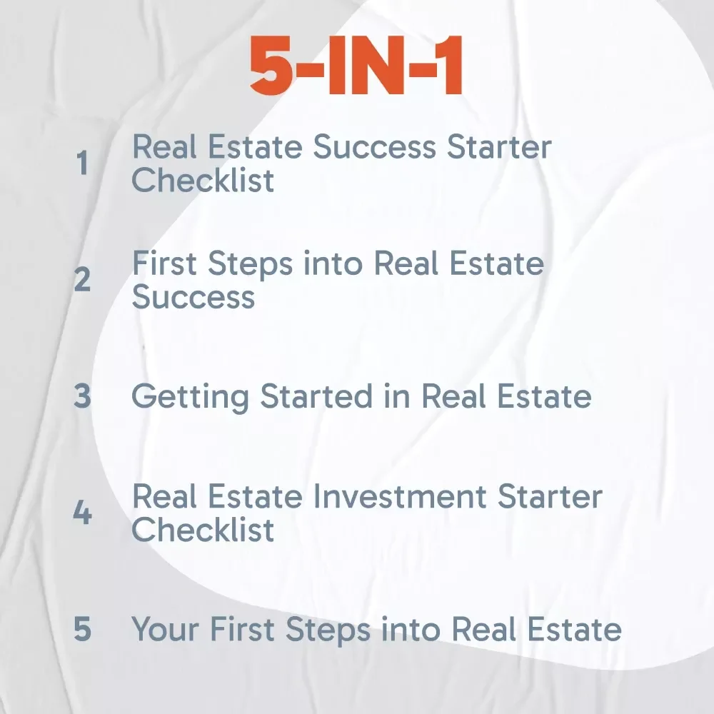 A Clear Path into Real Estate | 5-in-1 Guides, Checklists & Ebook for Beginners | How to Get Into Real Estate