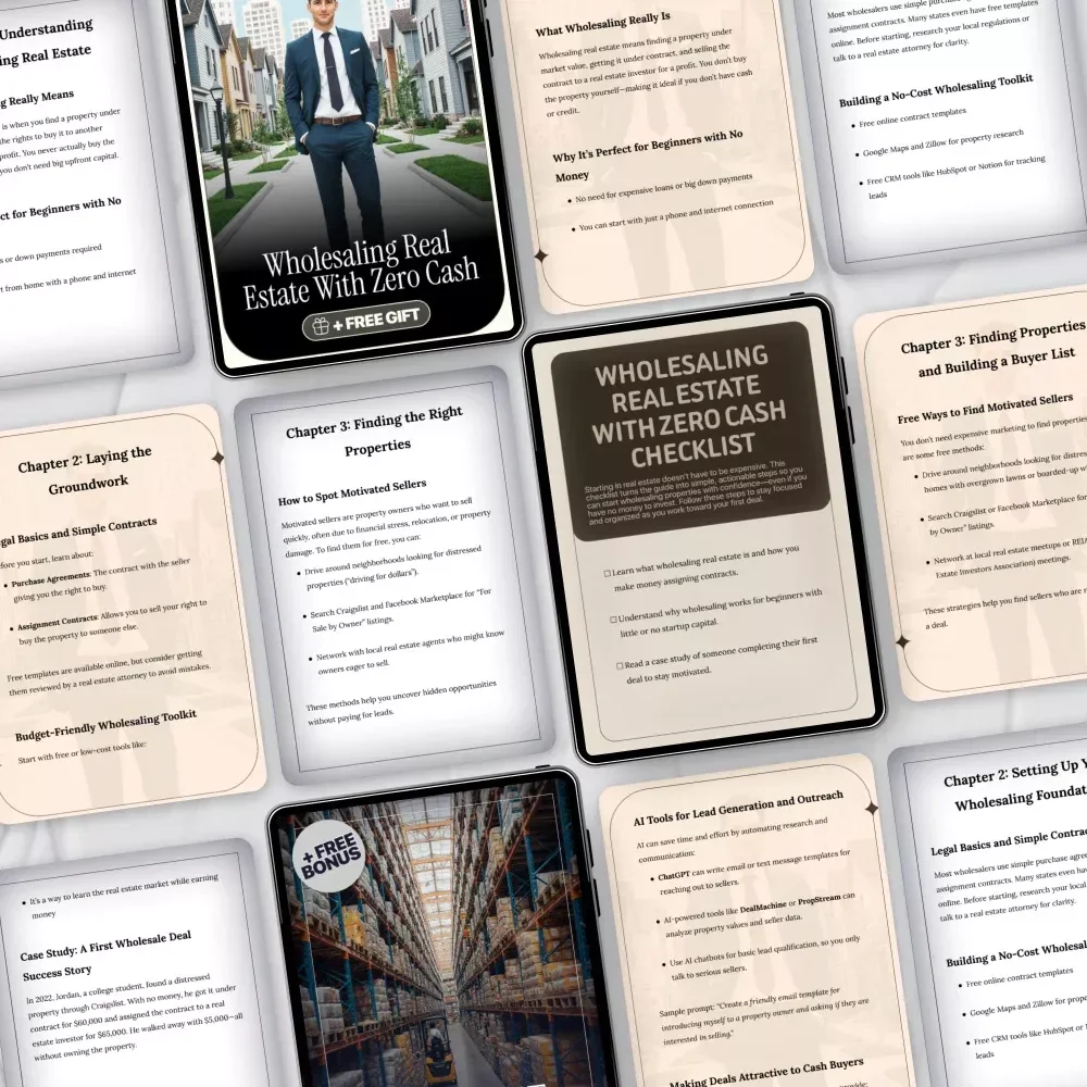 No Money Property Deal Finding Toolkit – How to Start Wholesaling Real Estate with No Money