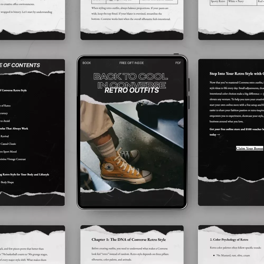 Back to Cool in Converse Retro Outfits eBook - Ultimate Guide to Styling Converse Retro Outfits