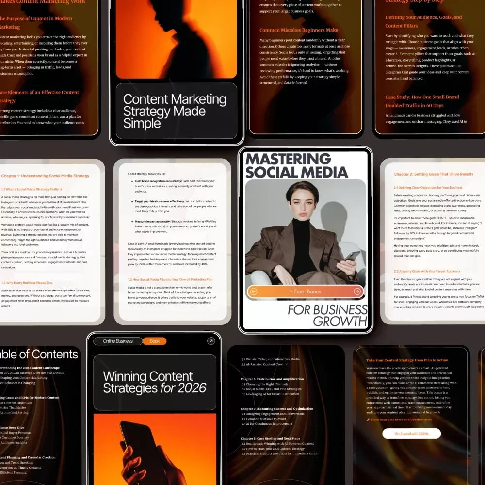 Content That Sells Strategy Toolkit | How to Create a Content Marketing Strategy 3-in-1 Bundle