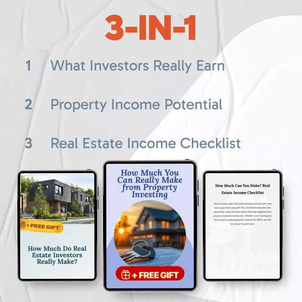 Real Estate Income Explained | 3-in-1 Guide, Checklist & eBook | How Much Can Real Estate Investors Make