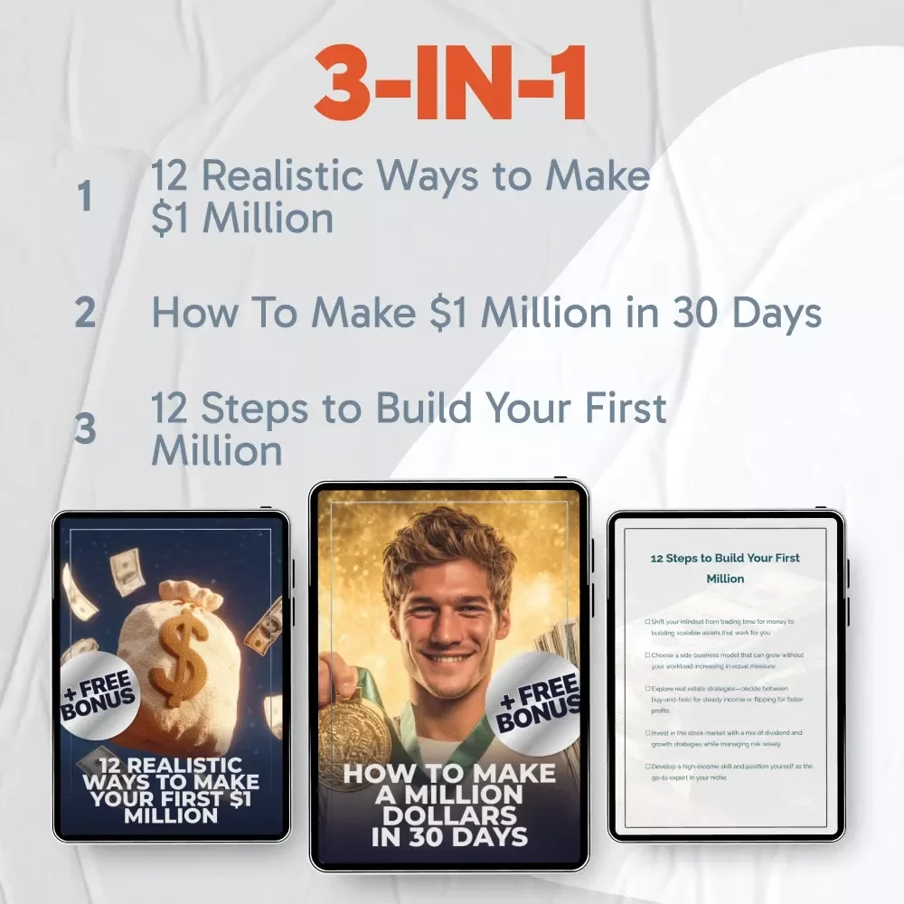 Twelve Paths to Cross the Seven-Figure Line | 12 Realistic Ways to Make Your First $1 Million Bundle