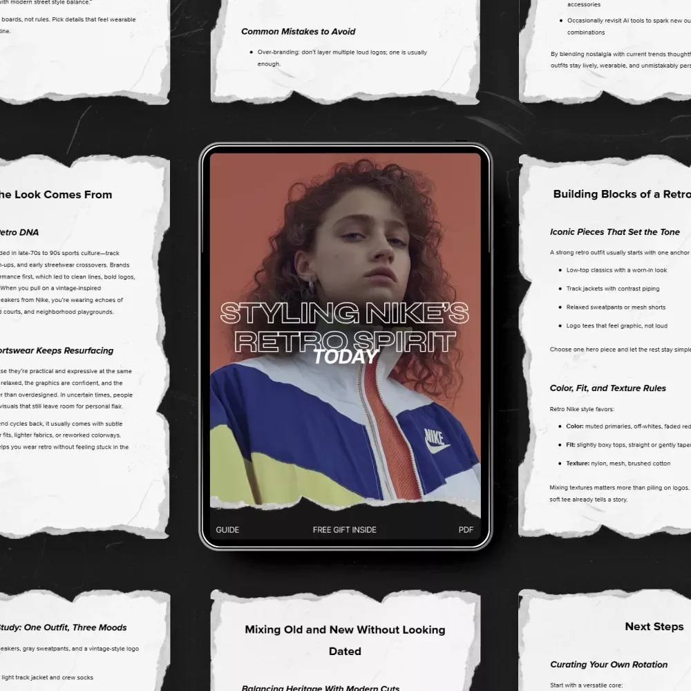 Styling Nike’s Retro Spirit Today – The Ultimate Guide to Nike Retro Style Outfits, Vintage Sportswear Inspiration & Modern Streetwear Looks