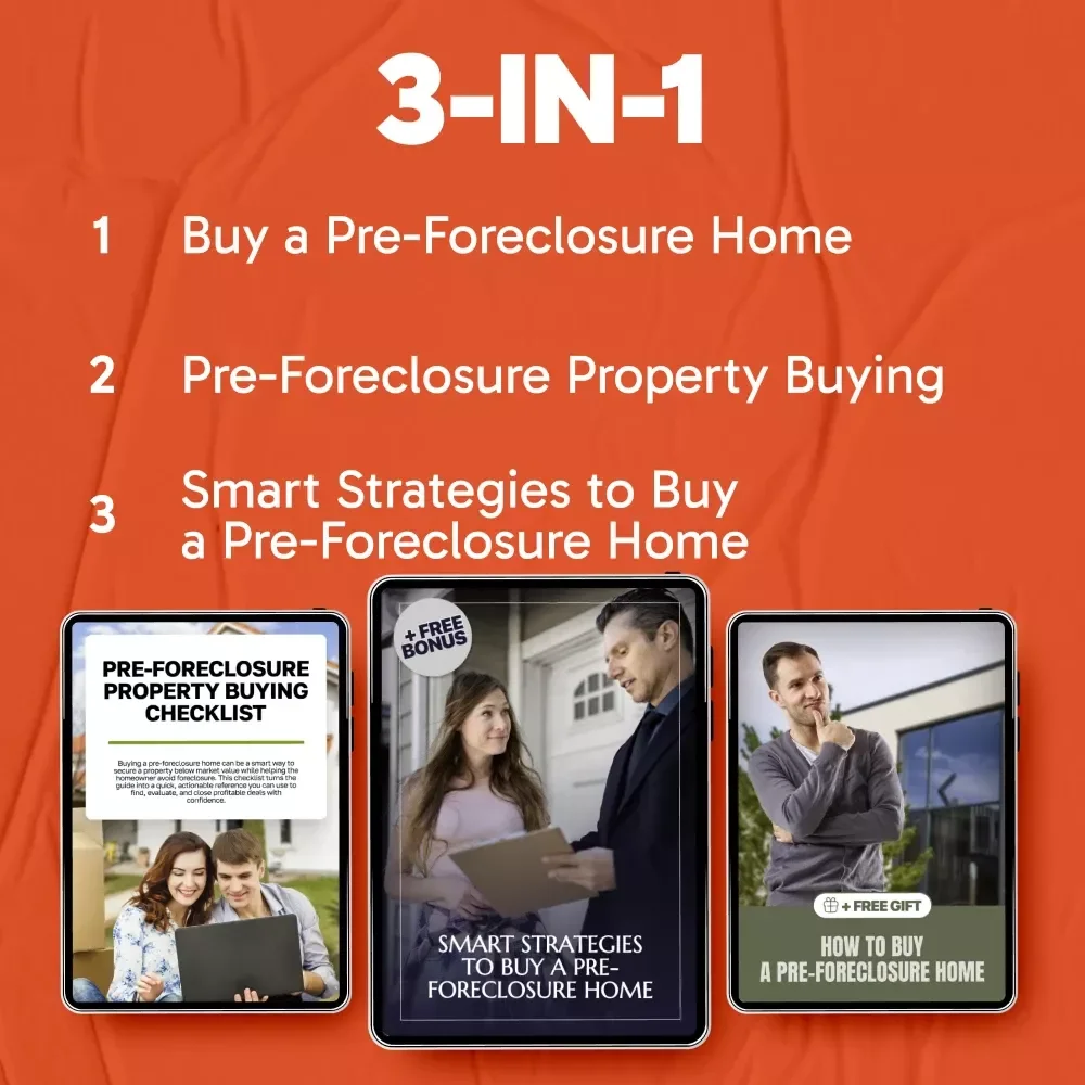 Pre Foreclosure Negotiation Roadmap Bundle | How to Purchase a Pre Foreclosure Home Guide
