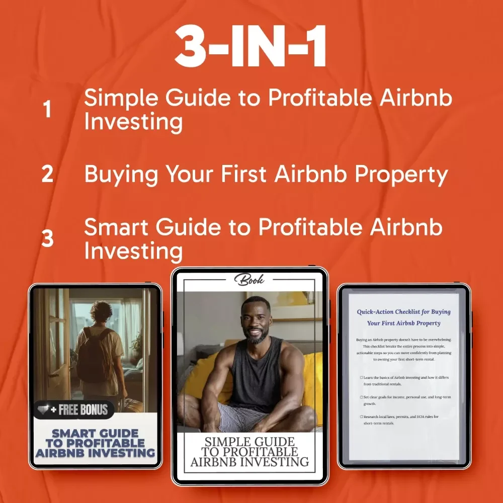 Airbnb Property Investing From Zero | 3-in-1 Bundle for how to get into airbnb properties