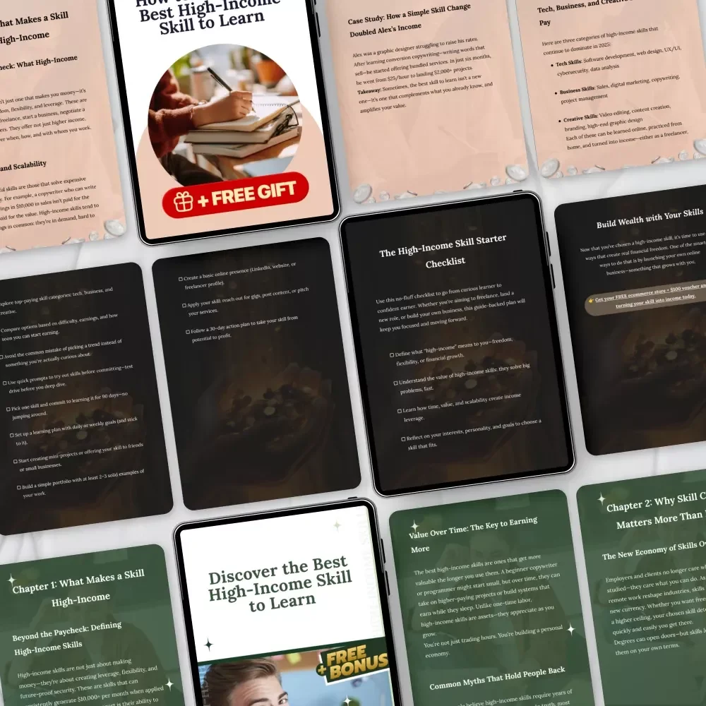 From Learning to Earning: Skill Strategy Bundle – The Best High Income Skill to Learn