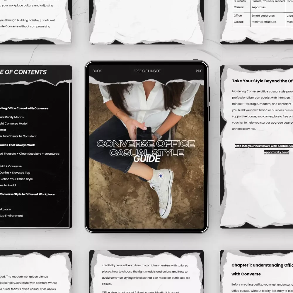 Converse Office Casual Style Guide - Your Ultimate eBook for Effortless Office Fashion