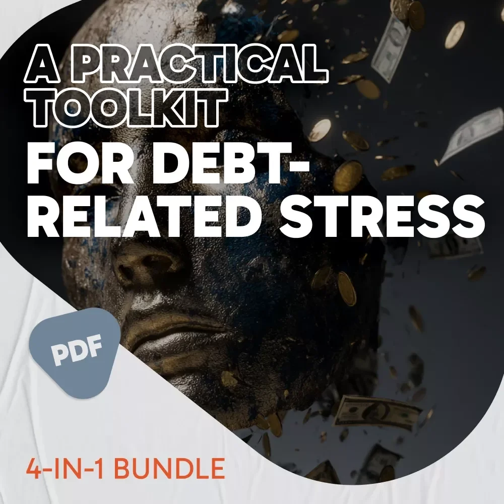 A Practical Toolkit for Debt-Related Stress | 4-in-1 eBooks & Checklist for Debt and Stress Relief