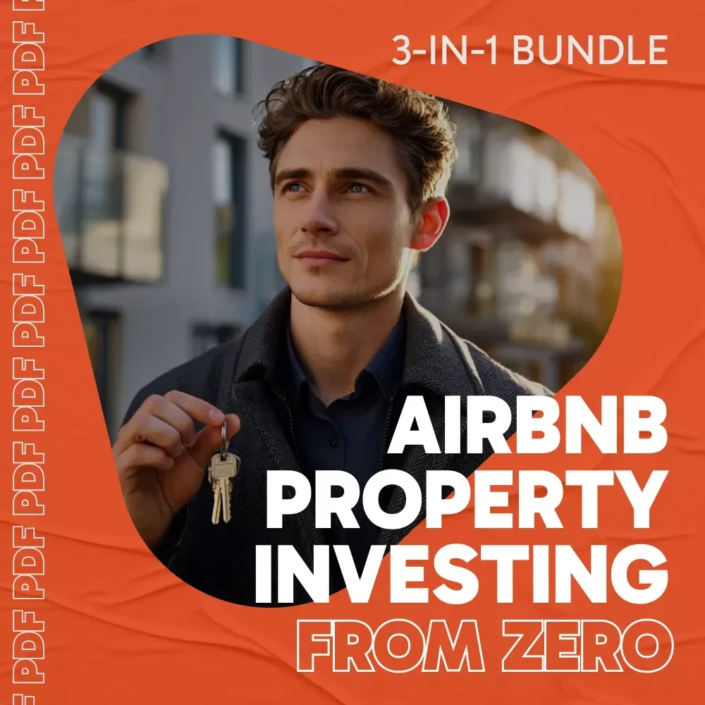 Airbnb Property Investing From Zero | 3-in-1 Bundle for how to get into airbnb properties