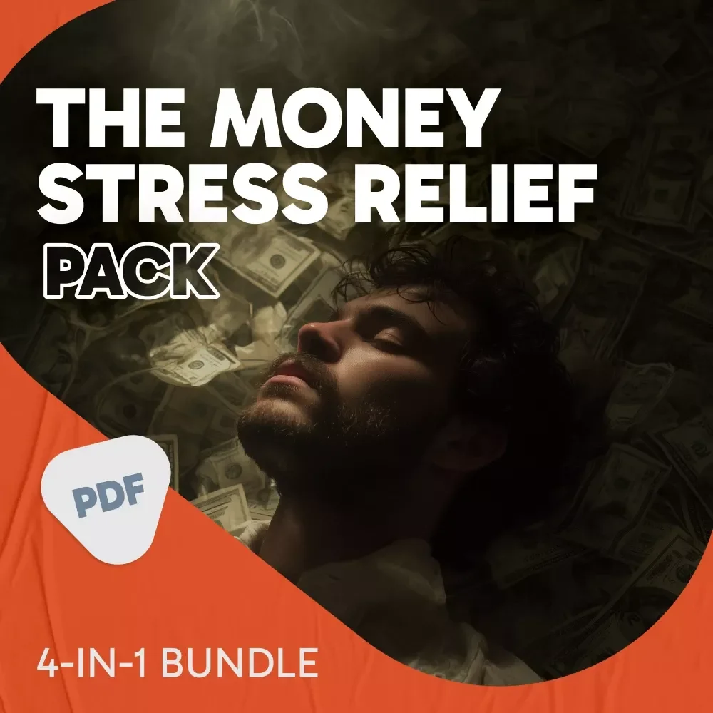 The Money Stress Relief Pack | 4-in-1 Guide, eBook & Checklists for Stress Over Money Support