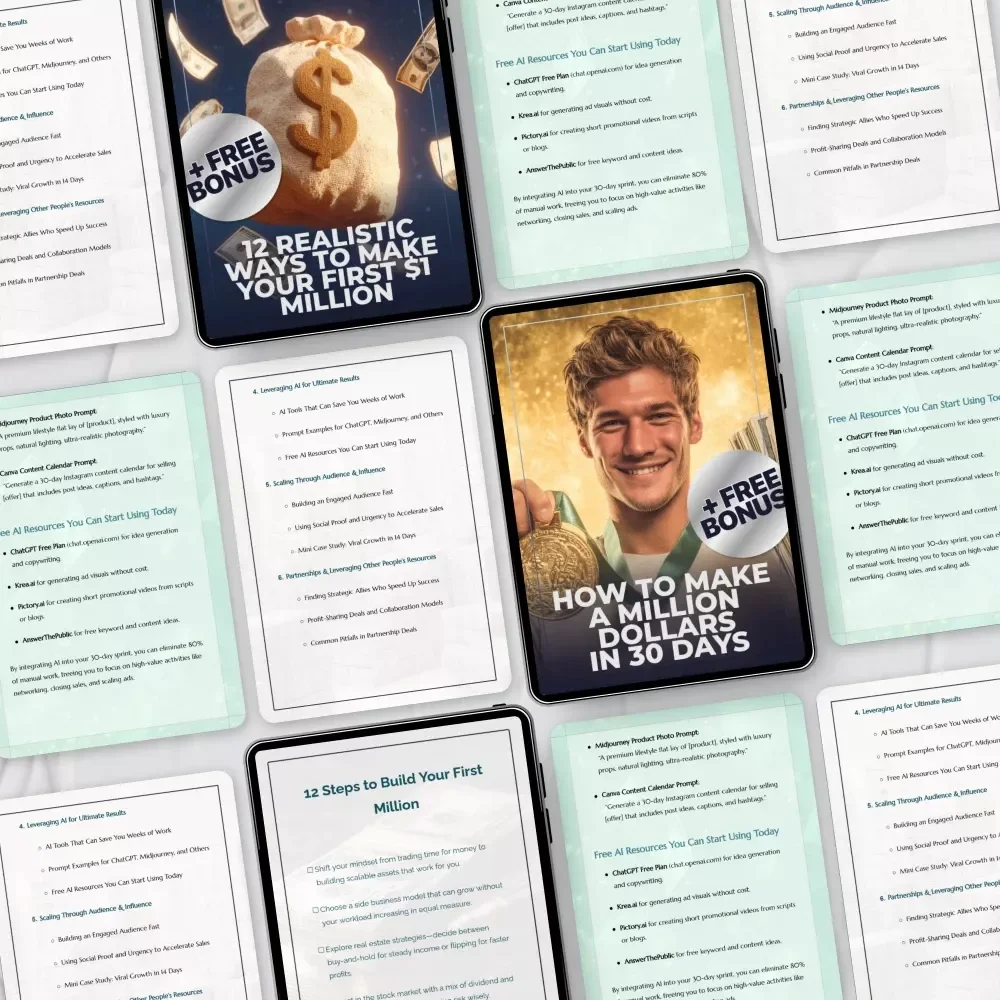 Twelve Paths to Cross the Seven-Figure Line | 12 Realistic Ways to Make Your First $1 Million Bundle