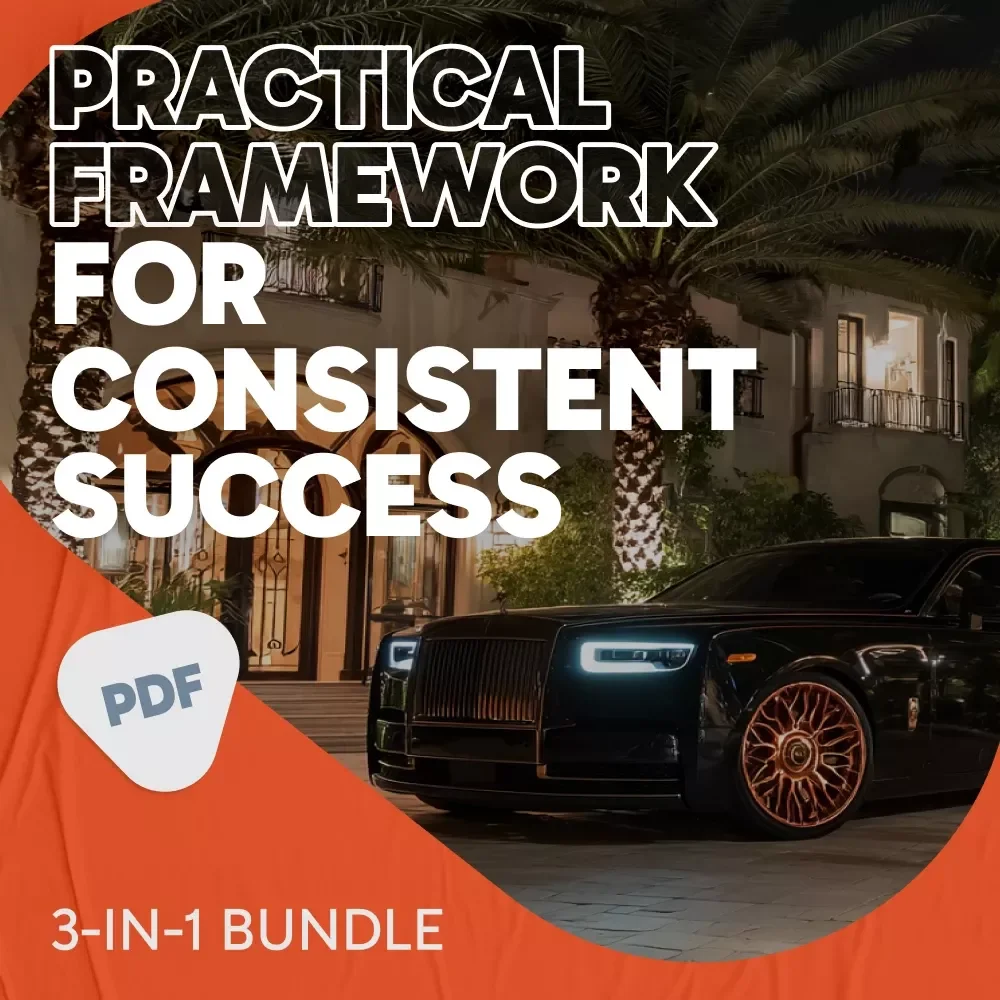 Practical Framework for Consistent Success | Daily Success Habits Guide & Checklists Bundle