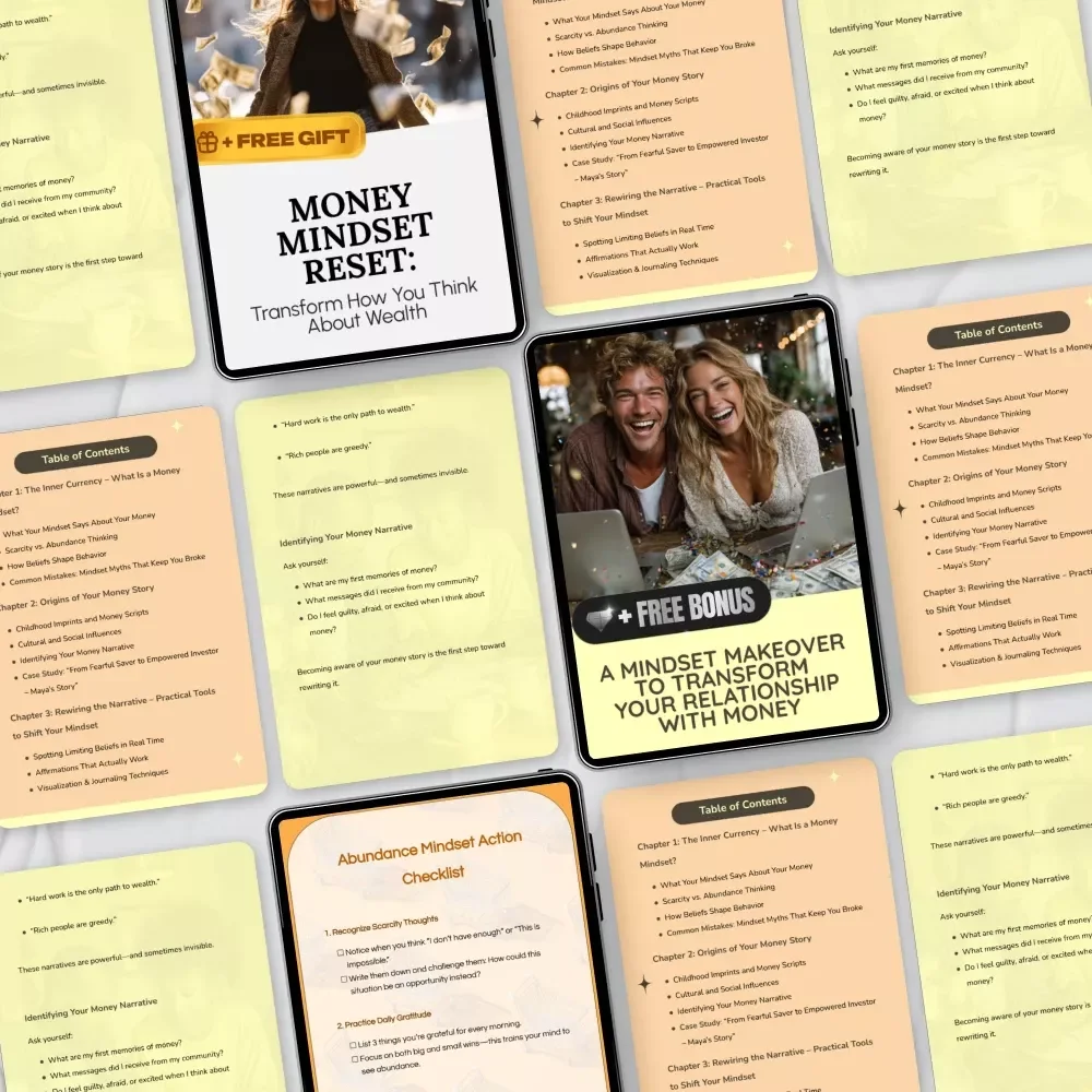 The Money Mindset Awareness Bundle | 4-in-1 Guides, Checklists & eBooks for Money Mindset Growth