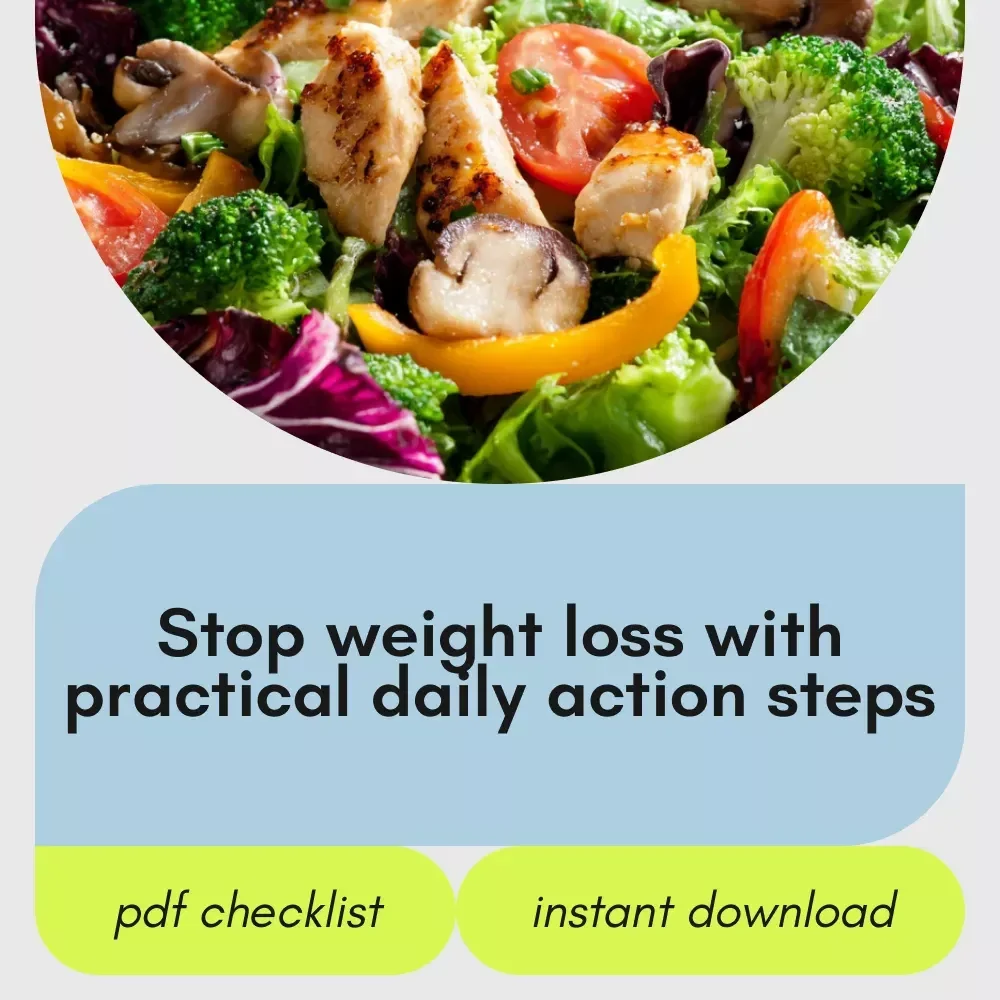 Your Weight Stabilization Action Checklist – How to Stop Weight Loss Guide, Digital Checklist for Healthy Weight Maintenance