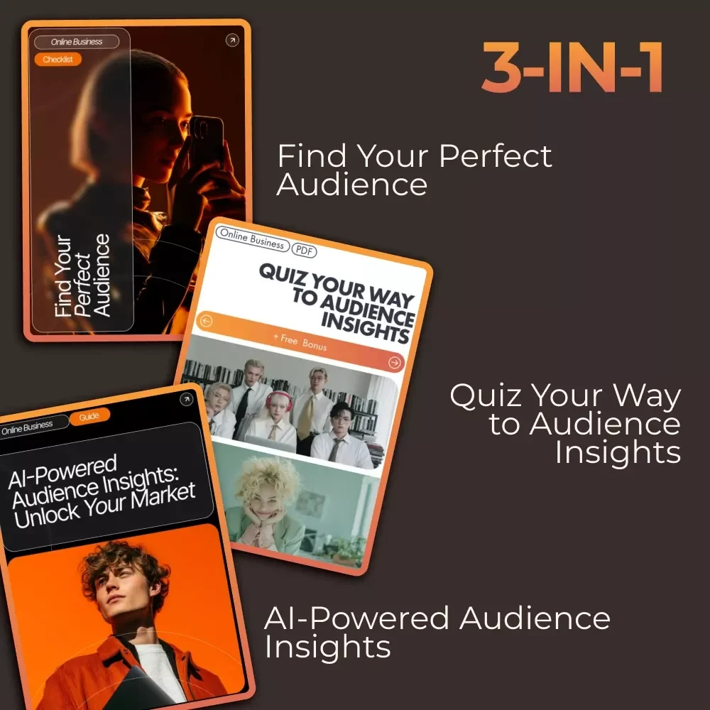 AI Audience Research Toolkit - 3-in-1 Digital Bundle for Targeted Market Insights
