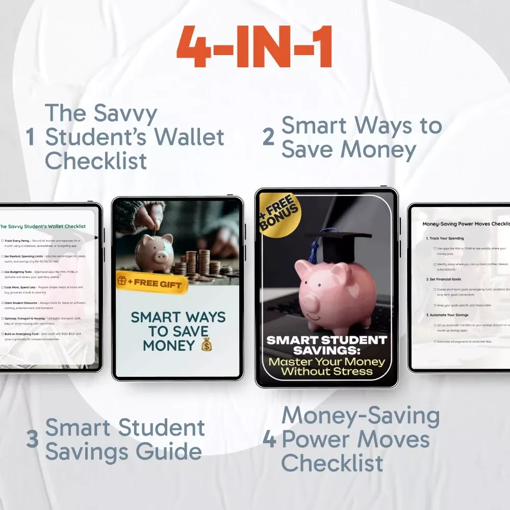 The Money-Saving Bundle for Real Life | 4-in-1 Guides & Checklists | How to Save Money Toolkit