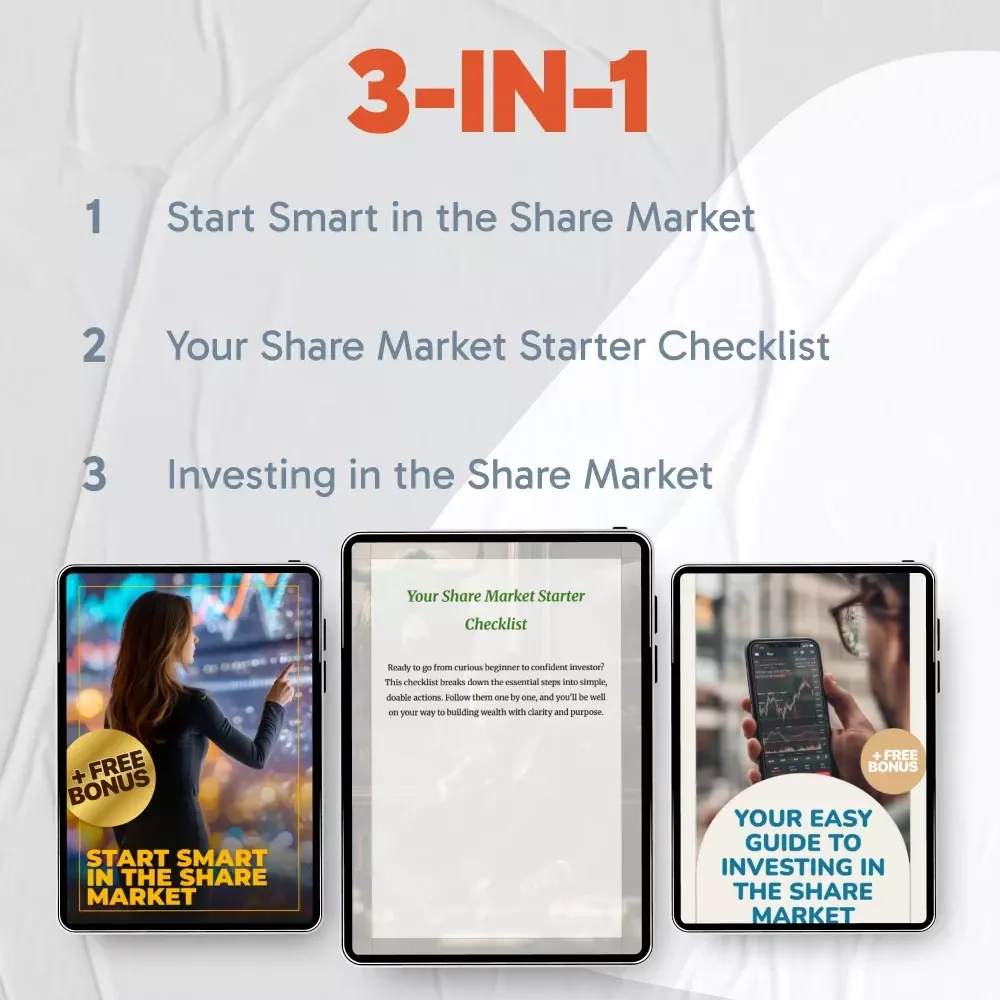 Share Market Investing Bundle - 3-in-1 Guide, Checklist & eBook for Beginners