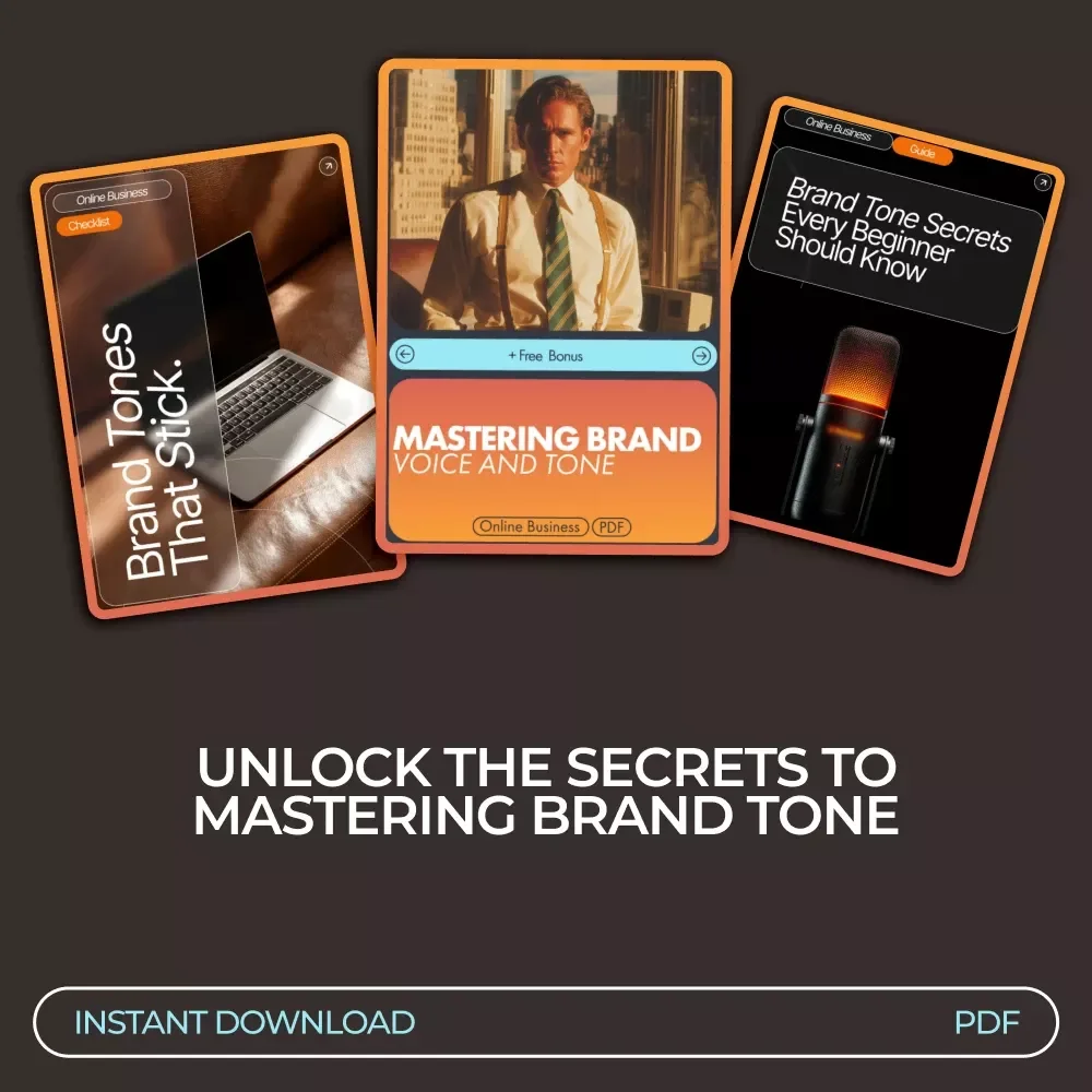 Find Your Brand Tone Toolkit: 3-in-1 Bundle for Beginners - Guides, eBooks, & Checklists