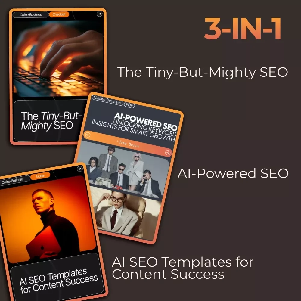 AI Outline Builder Toolkit for SEO - 3-in-1 Bundle of SEO Templates, Guides, and Checklists