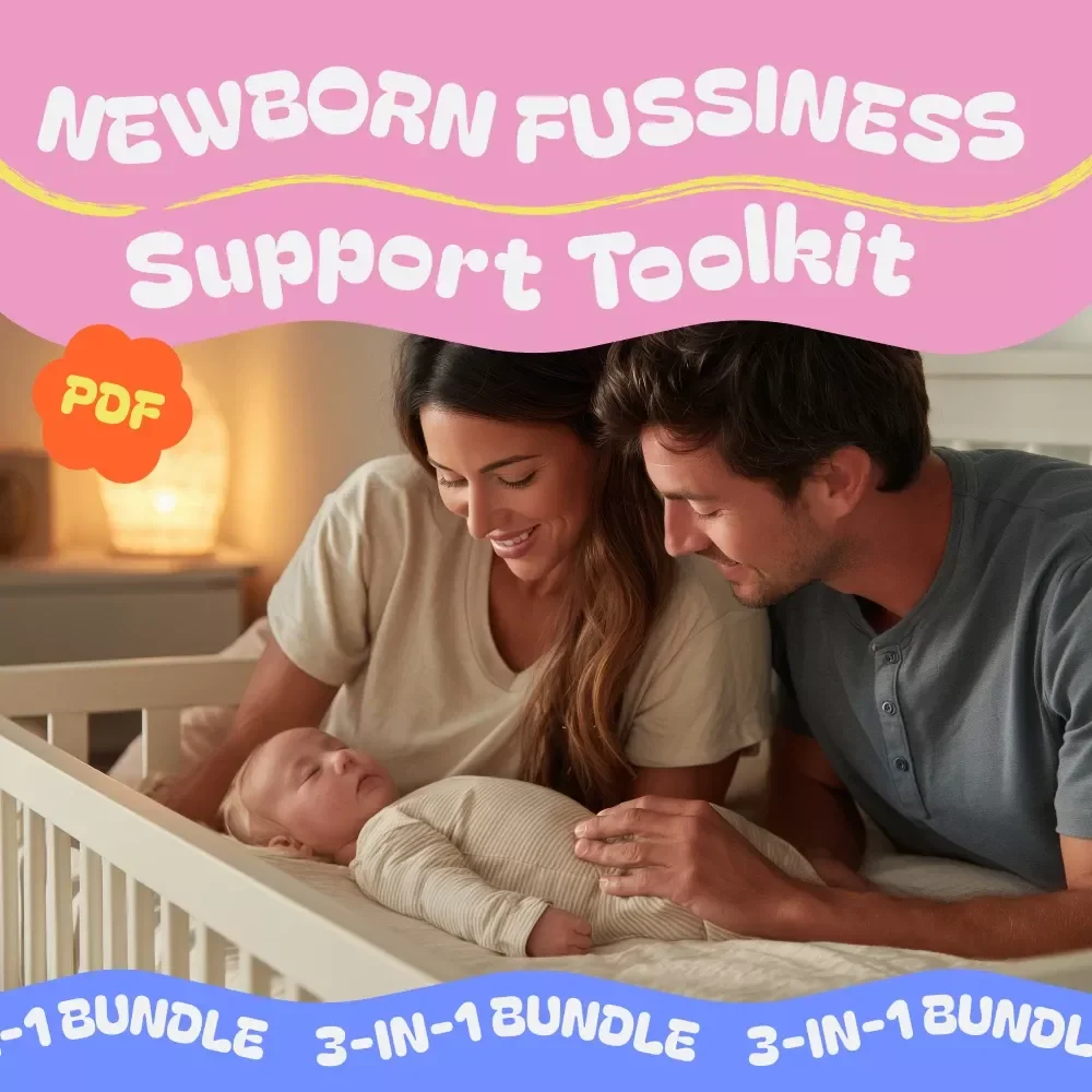 Newborn Fussiness Support Toolkit: 3-in-1 Bundle for Soothing and Feeding a Fussy Baby