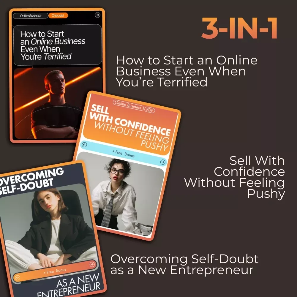 Online Business Confidence Kickstart Bundle | How to Start an Online Business When You're Scared