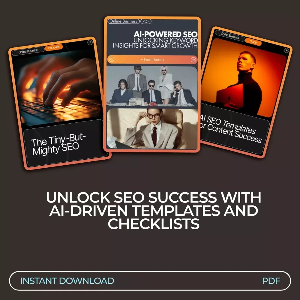 AI Outline Builder Toolkit for SEO - 3-in-1 Bundle of SEO Templates, Guides, and Checklists