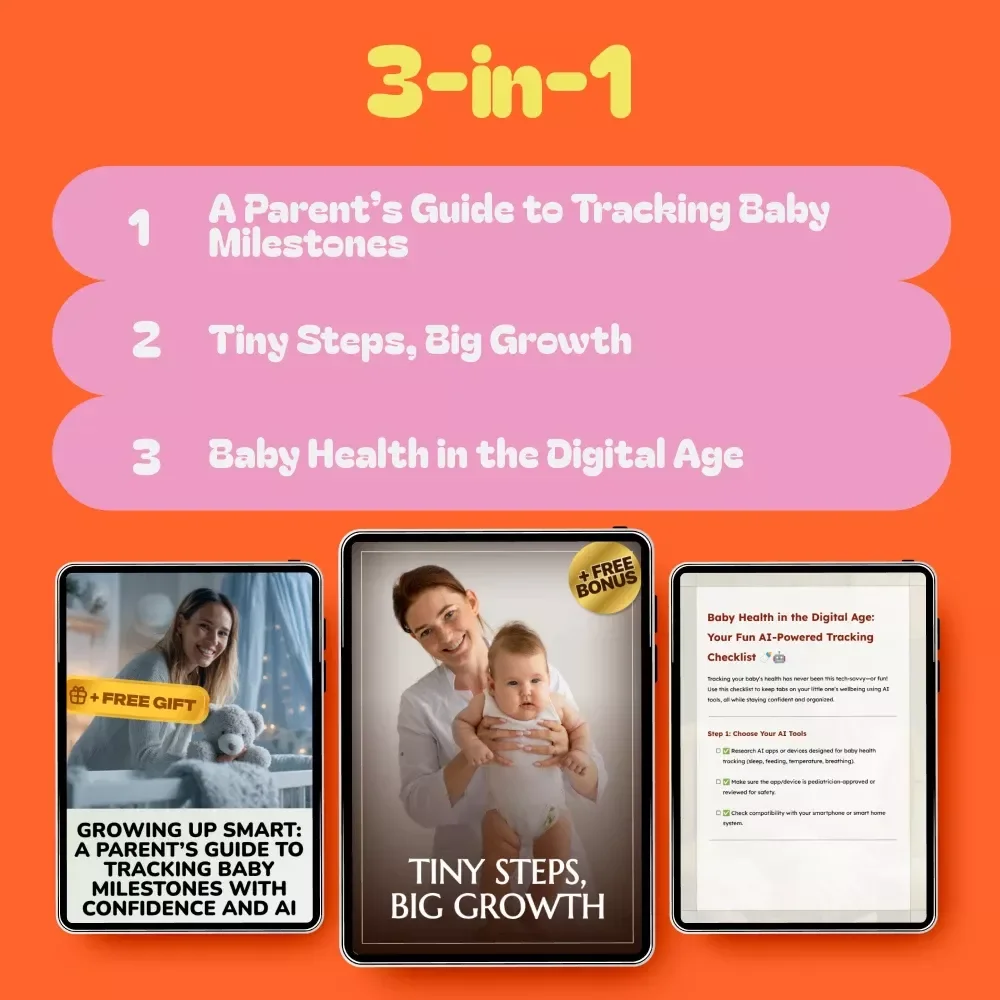 A Milestone-Smart Bundle for a Growing Newborn - 3-in-1 Digital Download Guide, eBook & Checklist