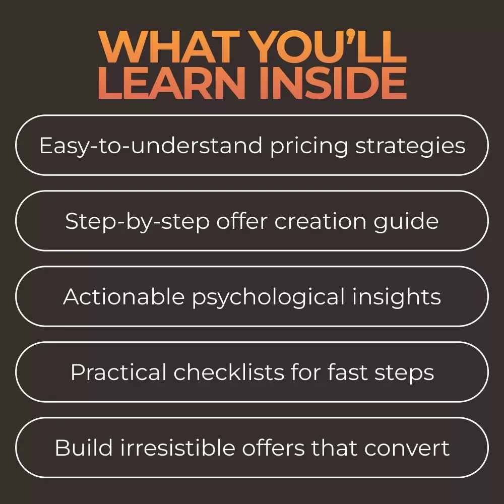 Offer Pricing Strategy Bundle for Beginners - 3-in-1 Digital Download Guides, eBooks & Checklists