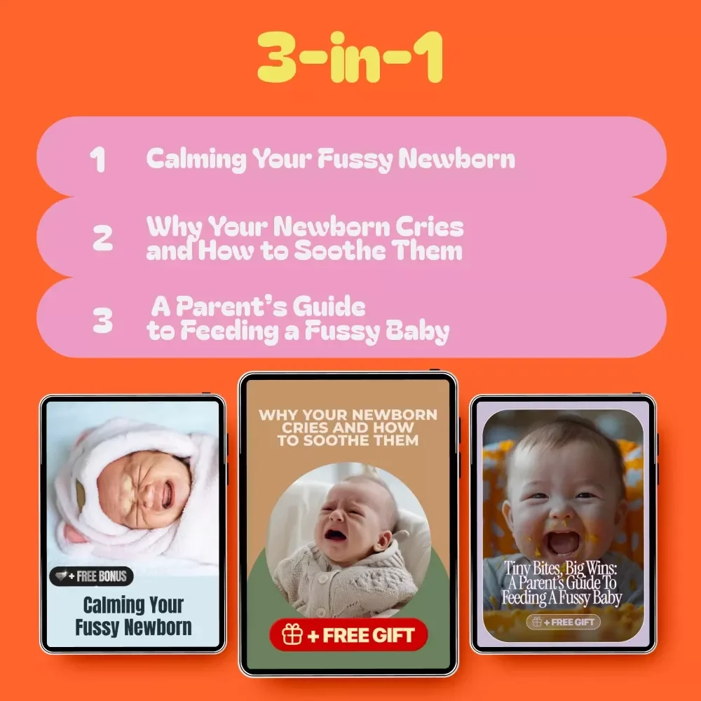 Newborn Fussiness Support Toolkit: 3-in-1 Bundle for Soothing and Feeding a Fussy Baby