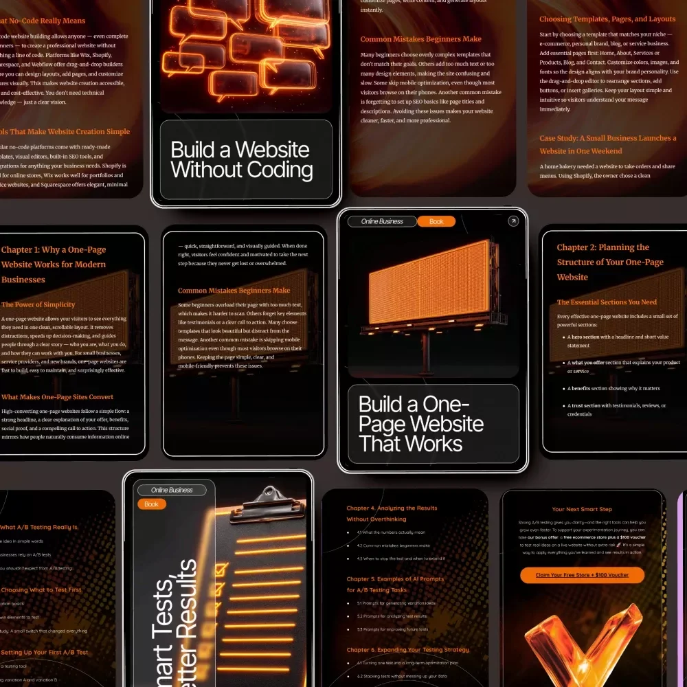 No-Code Website Builder Toolkit | Build a Website Without Coding 3-in-1 Bundle