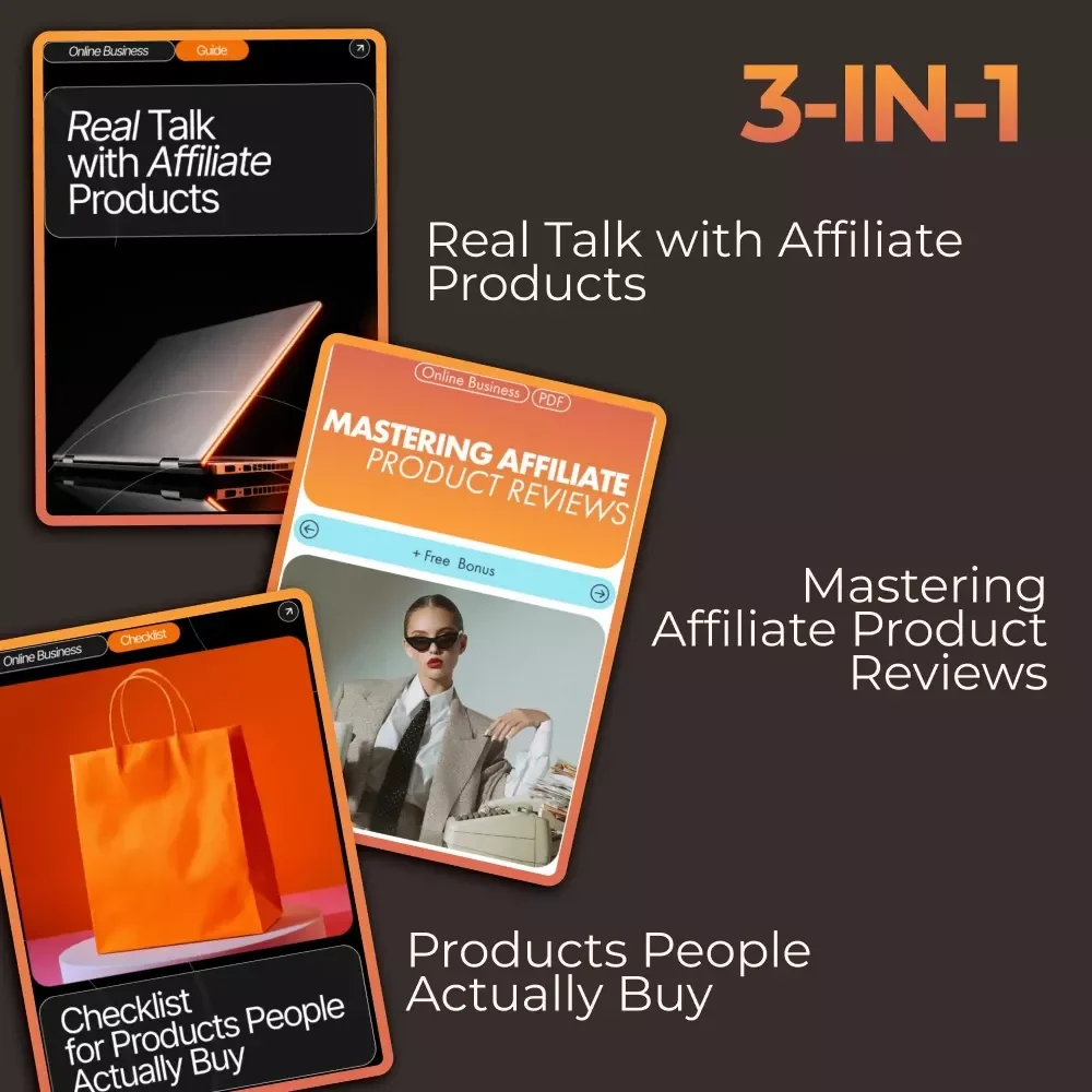 High-Converting Affiliate Ideas Bundle - 3-in-1 Guide, eBooks & Checklists for Affiliate Success