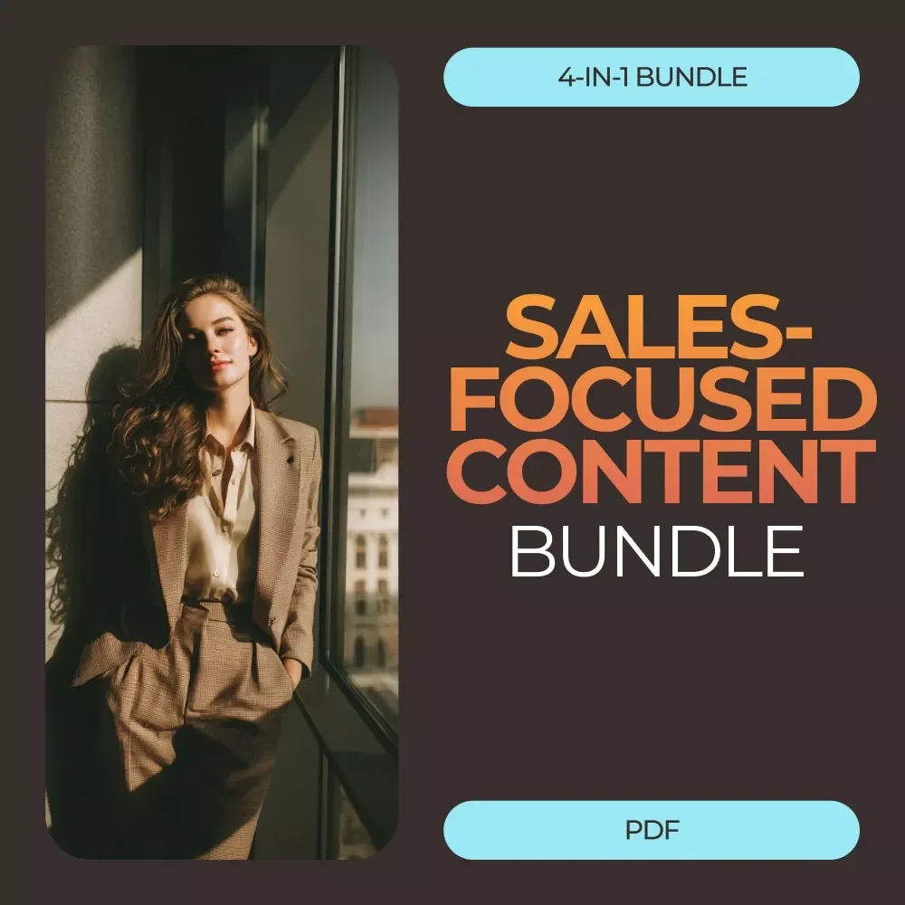 Sales-Focused Content Bundle: 4-in-1 Guide, Checklists & Toolkit for Converting Followers into Buyers