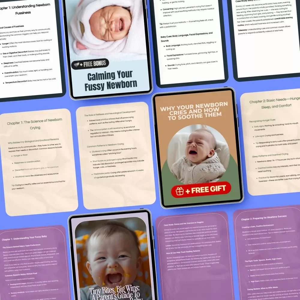 Newborn Fussiness Support Toolkit: 3-in-1 Bundle for Soothing and Feeding a Fussy Baby
