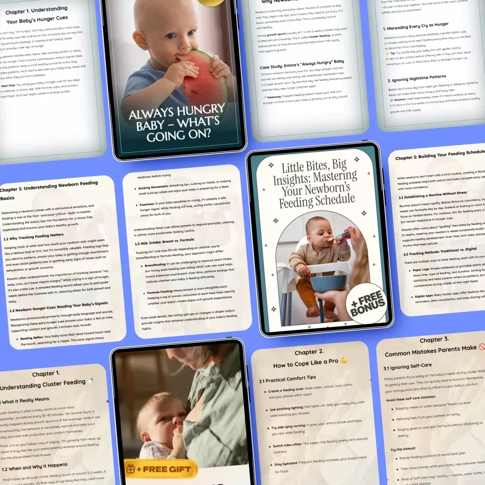 Feeding Frequency Bundle for Your Newborn - 5-in-1 Guides, eBooks & Checklists