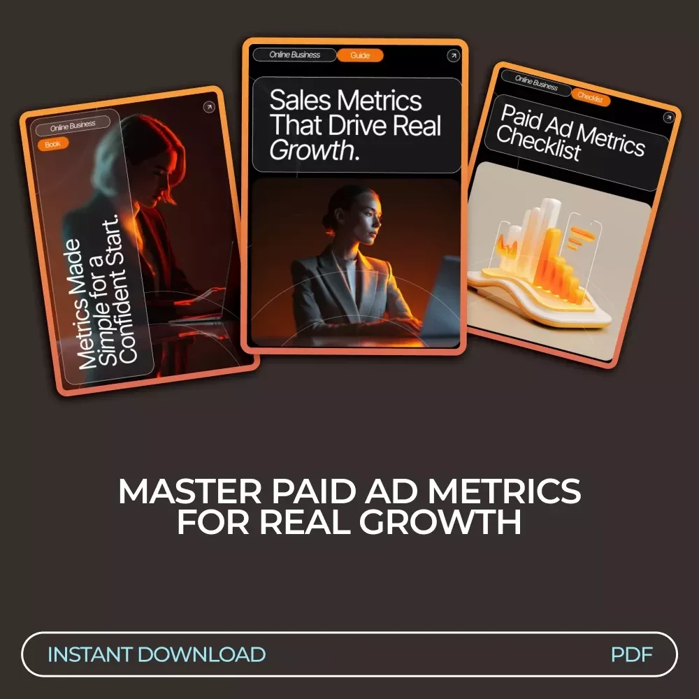 Ad Metrics Mastery Toolkit: 3-in-1 Bundle for Confident Paid Ads Performance