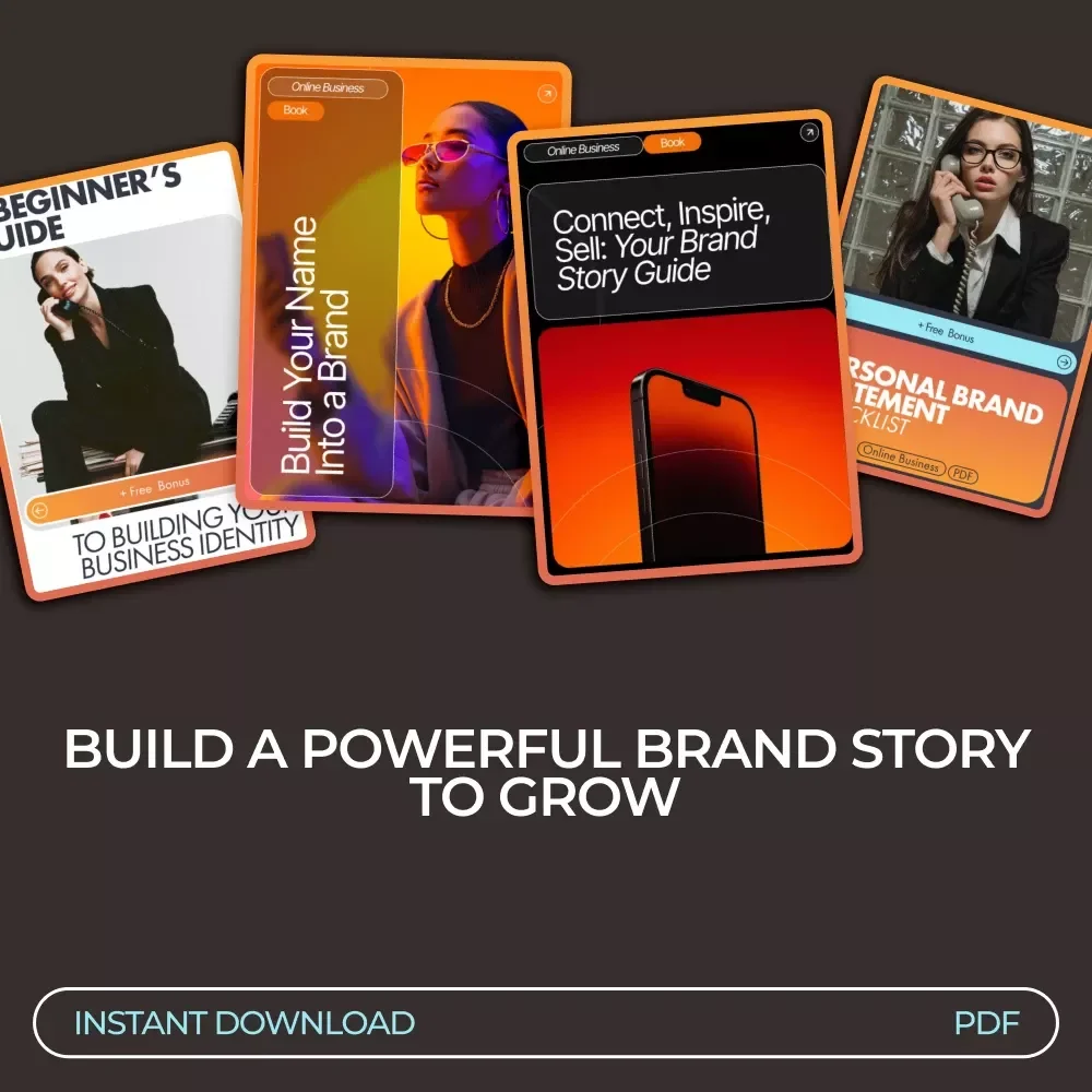 Small Brand Story Builder Toolkit - 4-in-1 Digital Bundle for Crafting Your Brand Story
