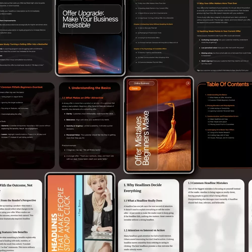 Upgrade Your Offer Toolkit: 3-in-1 Bundle for Simple Ways to Improve an Offer