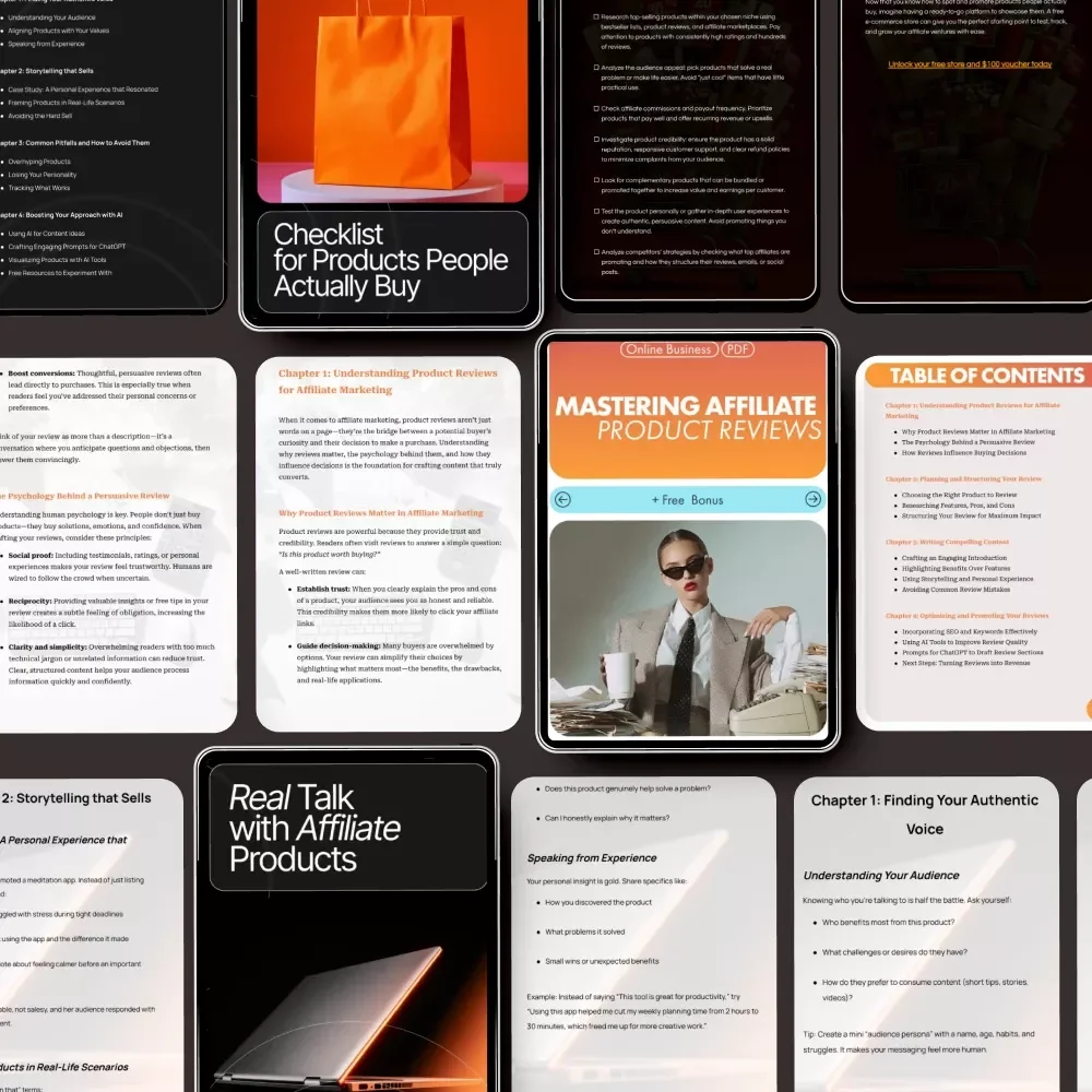 High-Converting Affiliate Ideas Bundle - 3-in-1 Guide, eBooks & Checklists for Affiliate Success