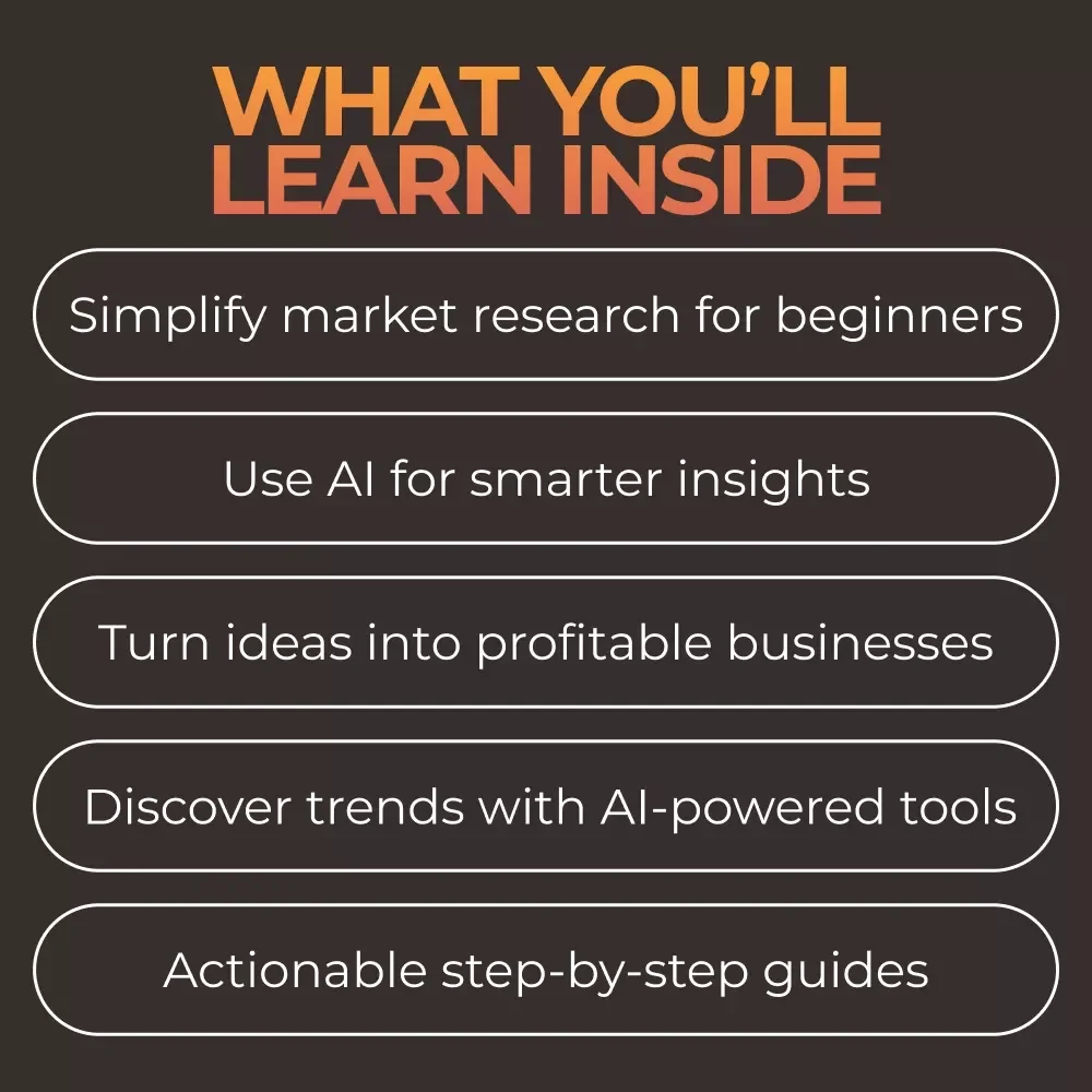 Simple Market Research Toolkit: 5-in-1 Bundle for Beginners & AI Insights
